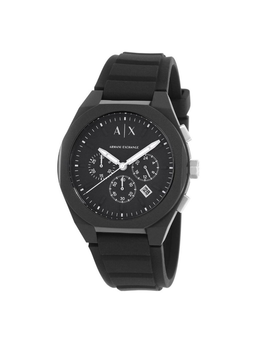 NWT Armani Exchange Rafael Chronograph Quartz Black Dial Men's Watch